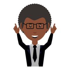 cartoon businessman icon