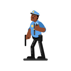 Black police officer