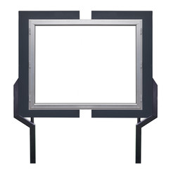 Big marketing advertising commercial with white copy space isolated on white