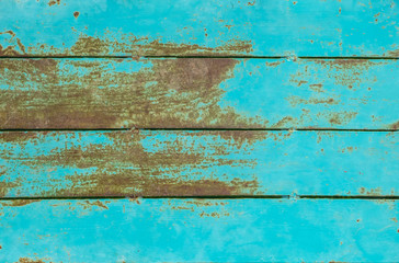 Fototapeta na wymiar Metal blue ground with rust,texture and background free space