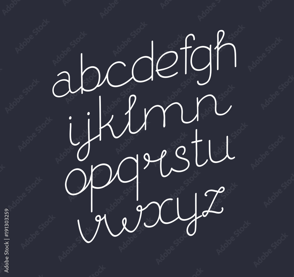 Poster handwritten script font.