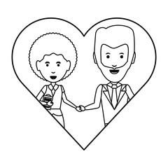 heart with couple icon