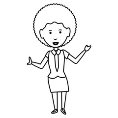 cartoon businesswoman icon