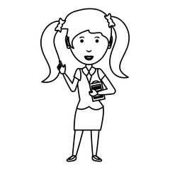 cartoon businesswoman icon