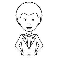 cartoon businessman icon