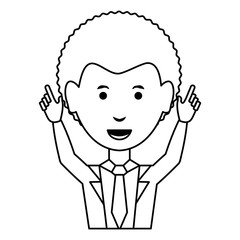 cartoon businessman icon