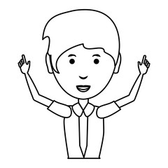 cartoon businessman icon