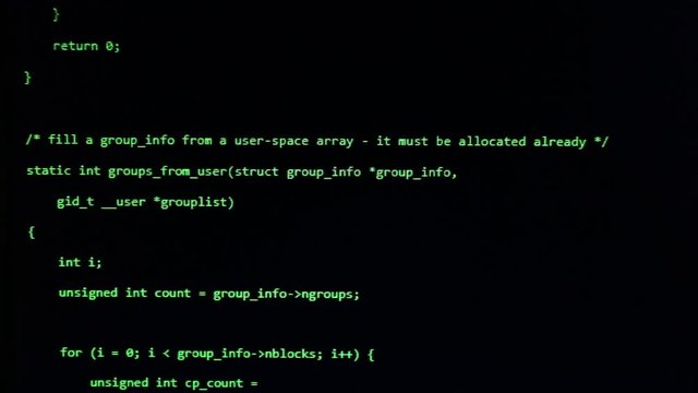 Hacker attack detected on the screen. Screen was set up computer with code programs hacking