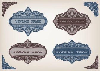 set of vintage frames