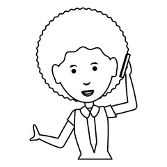 cartoon businesswoman icon