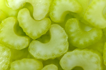 Chopped celery as a texture.