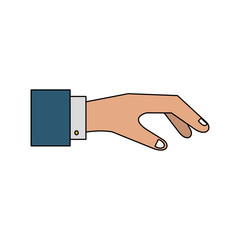 Business hand symbol icon vector illustration graphic design