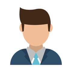 Businessman profile avatar icon vector illustration graphic design