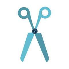 Scissor utensil isolated icon vector illustration graphic design