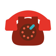 Vintage telephone symbol icon vector illustration graphic design