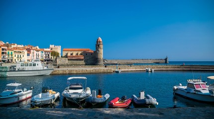 Collioure, Côte vermeille, France.