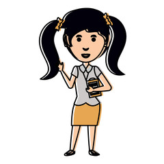 cartoon businesswoman icon