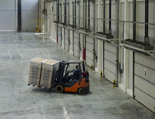 Shipping gates in the finished goods warehouse