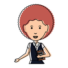 cartoon businesswoman icon