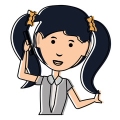 cartoon businesswoman icon