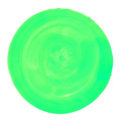 Kreis mit grüner Wasserfarbe