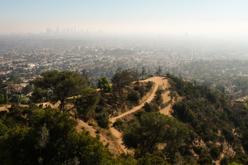Fototapeta na wymiar Pollution on Los Angeles