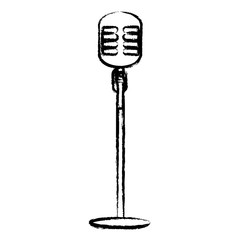 retro microphone icon