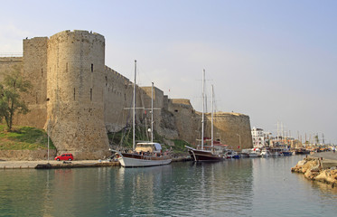 Fototapeta na wymiar Medieval Castle in Kyrenia, Cyprus