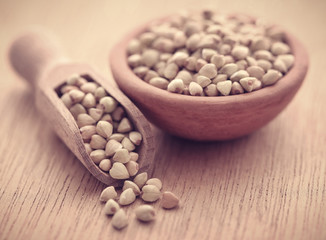 Buckwheat on natural surface