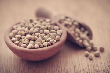 Buckwheat on natural surface