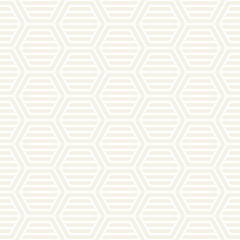 Vector seamless subtle stripes pattern. Modern stylish texture with monochrome trellis. Repeating geometric hexagonal grid. Simple graphic design.