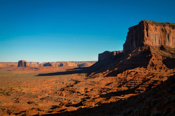 Big rock at the edge of the Track of Monument Valley