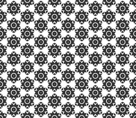 Abstract geometric Seamless pattern . Repeating geometric Black and white texture. geometric decoration