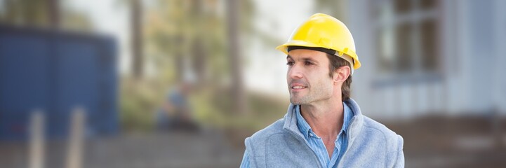 Construction Worker on building site