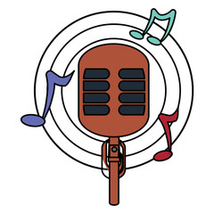 retro microphone icon