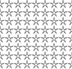 Abstract geometric star Seamless pattern . Repeating geometric Black and white texture. geometric decoration