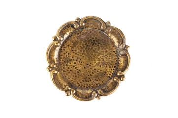 Vintage plate isolated on white