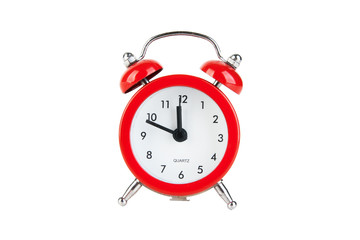 Alarm clock isolated on white