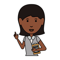 cartoon businesswoman icon