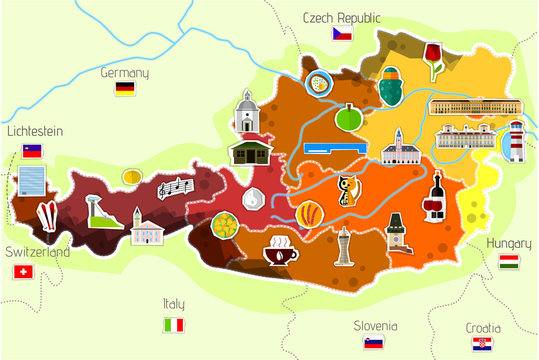 Map od Austria