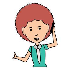 cartoon businesswoman icon