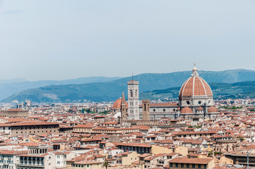 Fototapeta na wymiar The Basilica di Santa Maria del Fiore in Florence, Italy