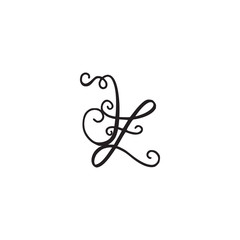 Handwritten monogram JZ icon
