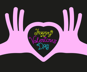 Postcard Valentine's day