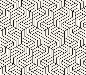 Vector seamless pattern. Modern stylish abstract texture. Repeating geometric tiles