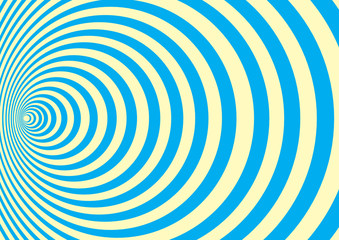 Blue yellow radial circles