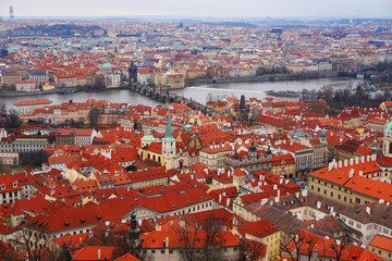 gothic Prague from the old castle