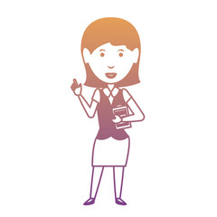 cartoon businesswoman icon