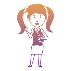 cartoon businesswoman icon