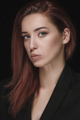 Fototapeta premium Fashion woman portrait. Beautiful model.